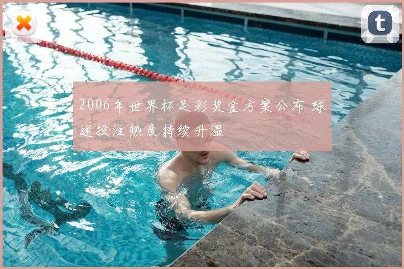 2006年世界杯足彩奖金方案公布 球迷投注热度持续升温